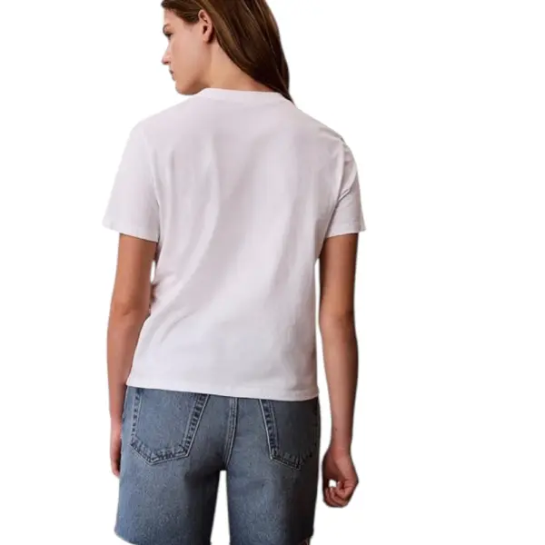 Calvin Klein - Γυναικείο T-Shirt SS Classic Handwriting Logo Tee LV047G800G-YAF Λευκό LV047G800G-YAF
