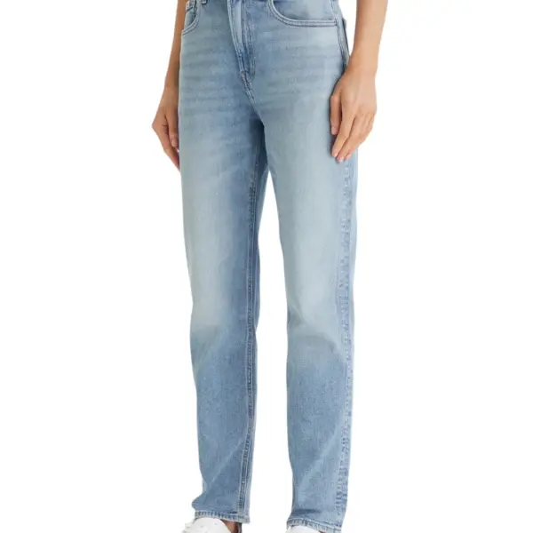 Calvin Klein - Γυναικείο Παντελόνι Jeans Mom Fit LV047F670G-1XS Μπλε