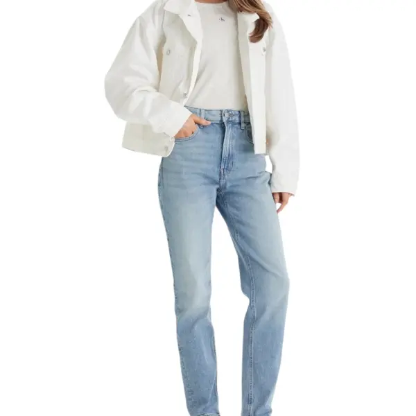 Calvin Klein - Γυναικείο Παντελόνι Jeans Mom Fit LV047F670G-1XS Μπλε LV047F670G-1XS
