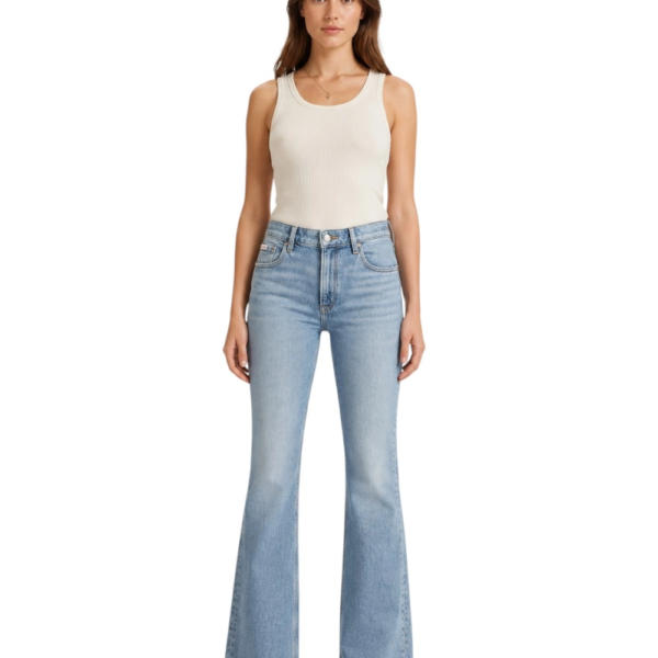 Calvin Klein - Γυναικείο Παντελόνι Jeans high rise straight LV047G707G-YM3 Μπλε LV047G707G-YM3