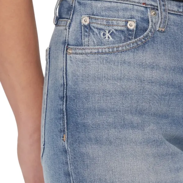 Calvin Klein - Γυναικείο Παντελόνι Mom Jeans J20J222764-1AA Μπλε J20J222764-1AA