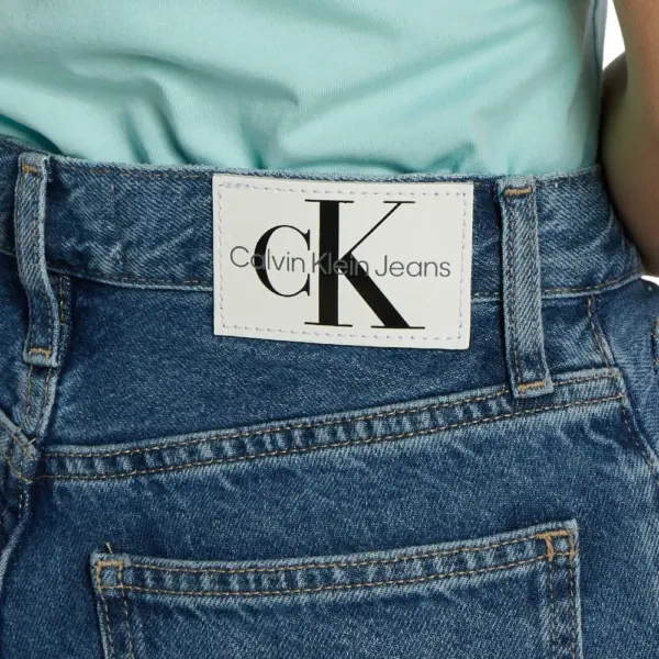 Calvin Klein - Γυναικείο Παντελόνι Mom Jeans J20J222766-1A4 Μπλε J20J222766-1A4