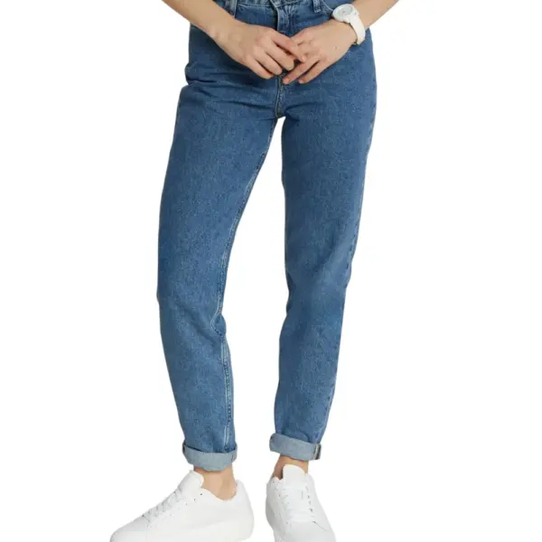 Calvin Klein - Γυναικείο Παντελόνι Mom Jeans J20J222766-1A4 Μπλε J20J222766-1A4