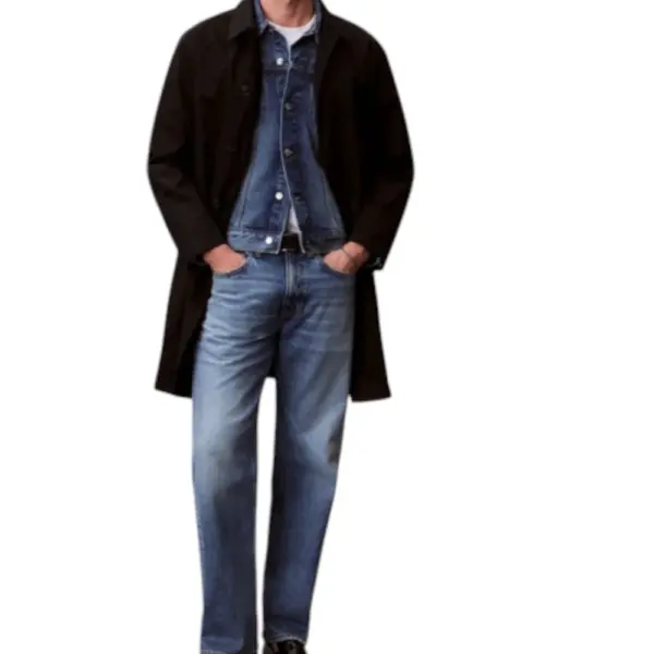 Calvin Klein – Ανδρικό Jeans Andrew 90s Straight LV04RF725G-WE9 Μπλε LV04RF725G-WE9