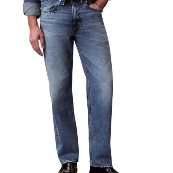 Calvin Klein – Ανδρικό Jeans Andrew 90s Straight LV04RF725G-WE9 Μπλε