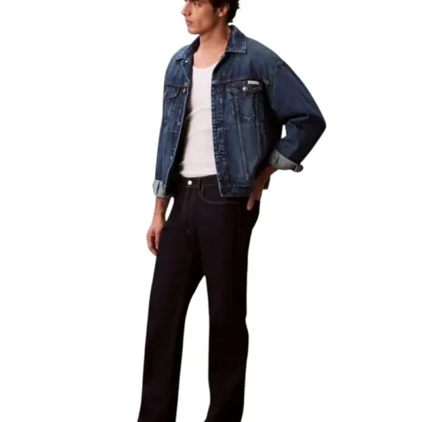 Calvin Klein – Ανδρικό Jeans Classic Topstitched Straight Leg LV04RF946G-N8D Μπλε Σκούρο LV04RF946G-N8D