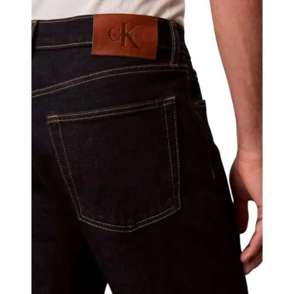 Calvin Klein – Ανδρικό Jeans Classic Topstitched Straight Leg LV04RF946G-N8D Μπλε Σκούρο LV04RF946G-N8D