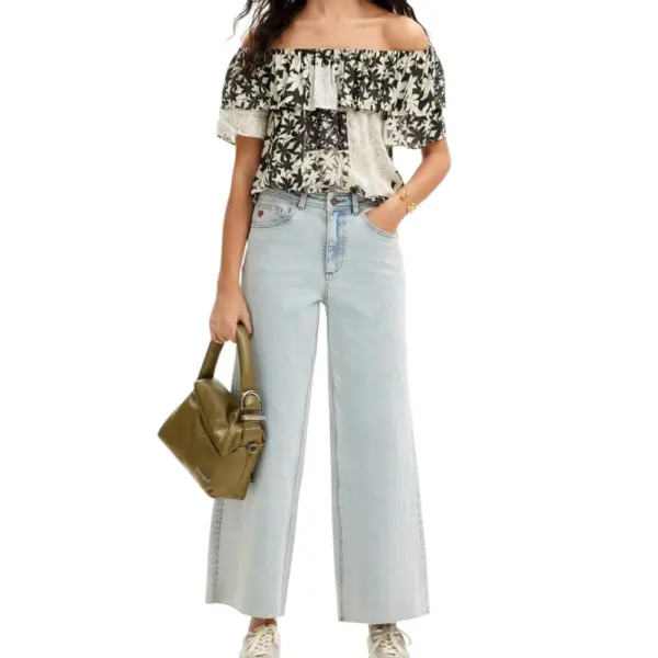 Desigual - Γυναικείο T-shirt Anais 24SWBW01-1021 Μαύρο 24SWBW01-1021