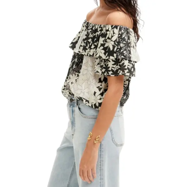 Desigual - Γυναικείο T-shirt Anais 24SWBW01-1021 Μαύρο 24SWBW01-1021