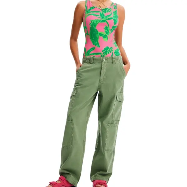 Desigual - Γυναικείο Κορμάκι Tropical 23SWQK20-3022 Ροζ 23SWQK20-3022
