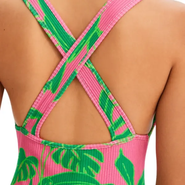 Desigual - Γυναικείο Κορμάκι Tropical 23SWQK20-3022 Ροζ 23SWQK20-3022