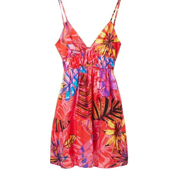 Desigual - Γυναικείο Φόρεμα Mini Hossegor 23SWMW27-7058 Κόκκινο