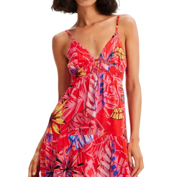 Desigual - Γυναικείο Φόρεμα Mini Hossegor 23SWMW27-7058 Κόκκινο 23SWMW27-7058