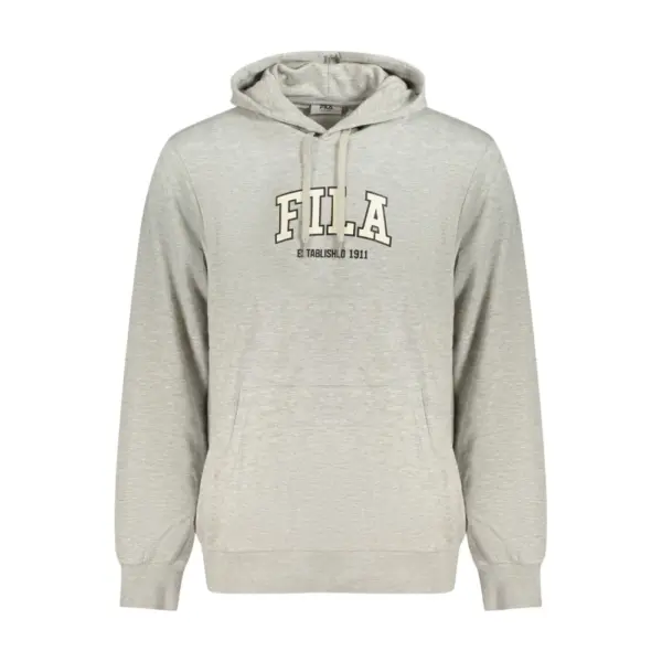 Fila - Ανδρική Μπλούζα Φούτερ Με Κουκούλα Rifredi FAM1218-80000 Γκρι FAM1218-80000