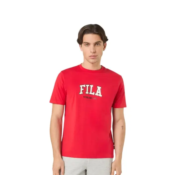 Fila - Ανδρικό T-shirt Rifredi FAM1219-30002 Κόκκινο