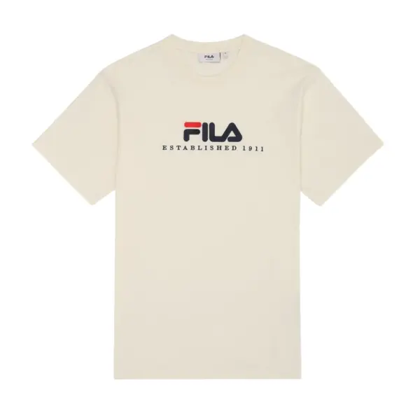 Fila - Ανδρικό T-shirt Valsera FAU0225-10010 Εκρού FAU0225-10010