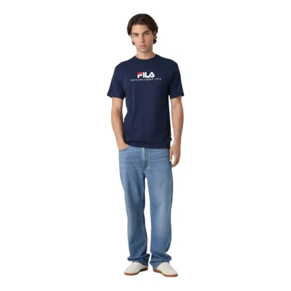 Fila - Ανδρικό T-shirt Valsera FAU0225-50004 Μπλε FAU0225-50004