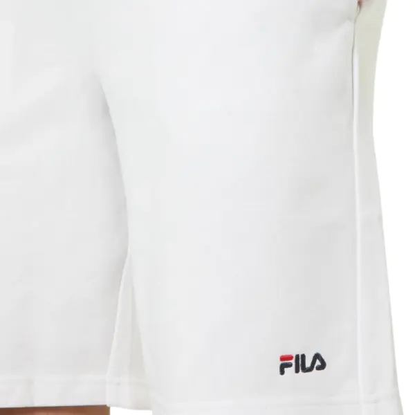 Fila - Ανδρικό Αθλητικό Σορτς Lusciano FAM0877-10001 Λευκό FAM0877-10001