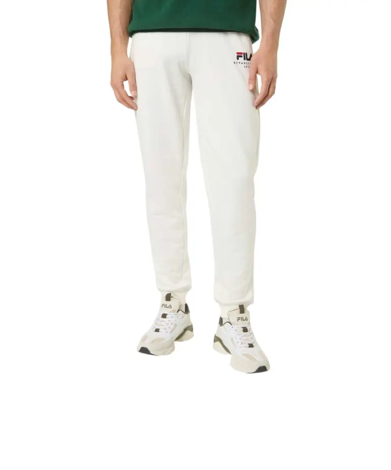 Fila - Ανδρικό Παντελόνι Φόρμας Valsera FAU0228-10001 Λευκό