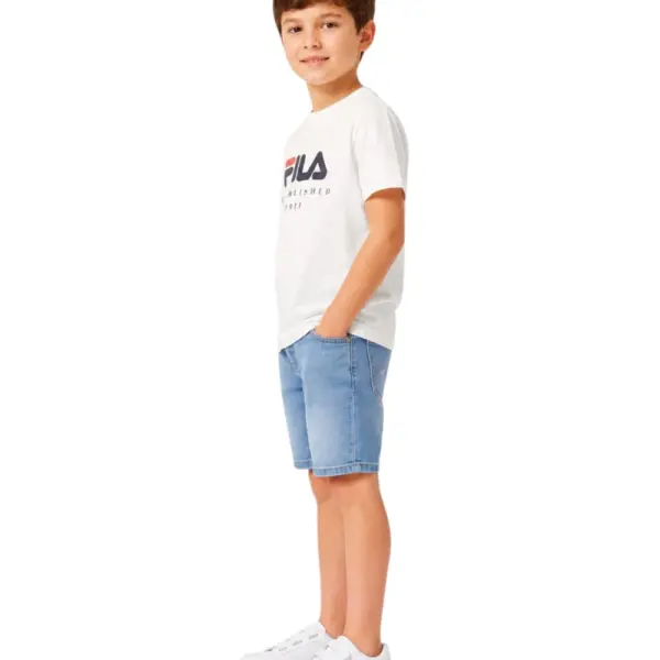 Fila - Παιδικό T-shirt Benna Logo FAK0432-10001 Λευκό FAK0432-10001