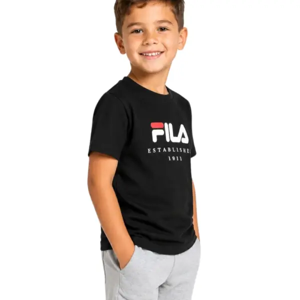 Fila - Παιδικό T-shirt Benna Logo FAK0432-80010 Μαύρο FAK0432-80010