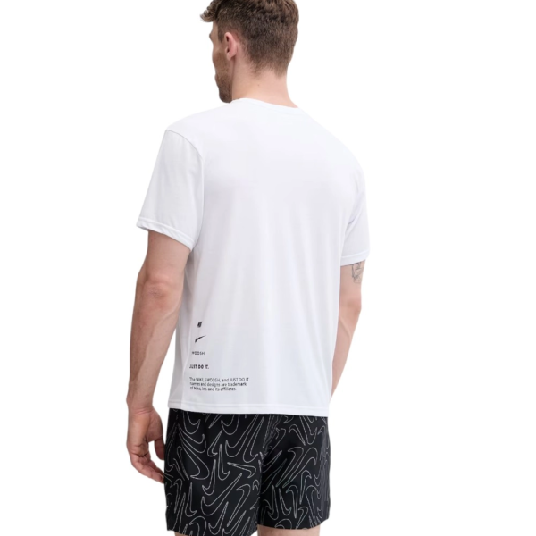 Nike - Ανδρική Αντηλιακή Μπλούζα Short Sleeve Hydroguard NESSG523-100 Λευκό NESSG523-100