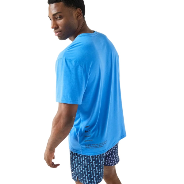 Nike - Ανδρική Αντηλιακή Μπλούζα Short Sleeve Hydroguard NESSG523-434 Μπλε NESSG523-434