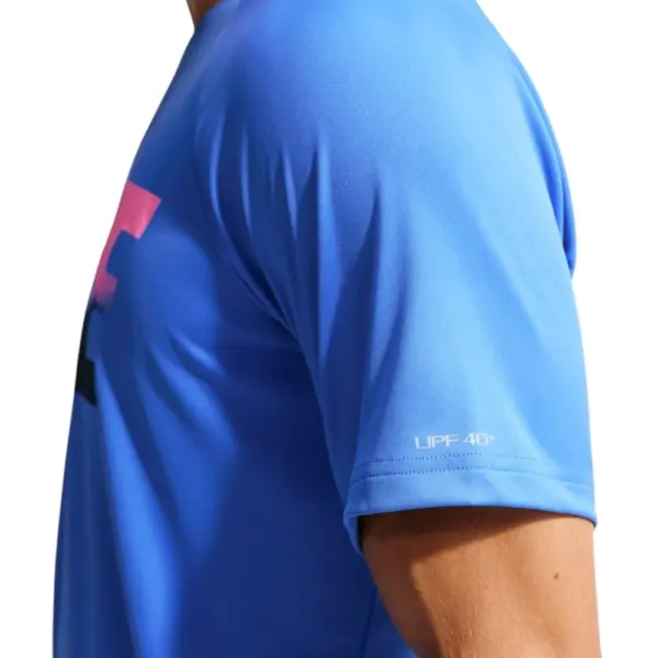Nike - Ανδρική Αντηλιακή Μπλούζα Short Sleeve Hydroguard NESSG580-434 Μπλε NESSG580-434