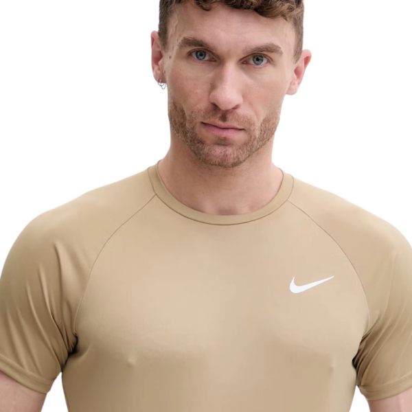 Nike - Ανδρικό T-shirt Hydroguard Essential Standard Fit NESSA586-241 Μπεζ NESSA586-241