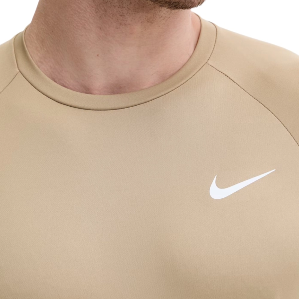 Nike - Ανδρικό T-shirt Hydroguard Essential Standard Fit NESSA586-241 Μπεζ NESSA586-241