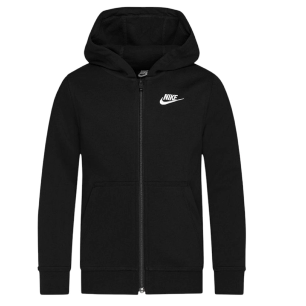 Nike - Παιδική Ζακέτα Φούτερ Club Fleece FZ Hoodie 86F321-023 Μαύρο