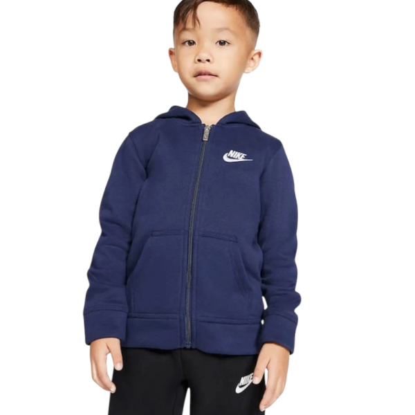 Nike - Παιδική Ζακέτα Φούτερ Club Fleece FZ Hoodie 86F321-U90 Μπλε