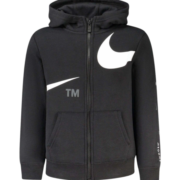 Nike - Παιδική Ζακέτα Φούτερ Swoosh Full Zip 86I159-023 Μαύρο