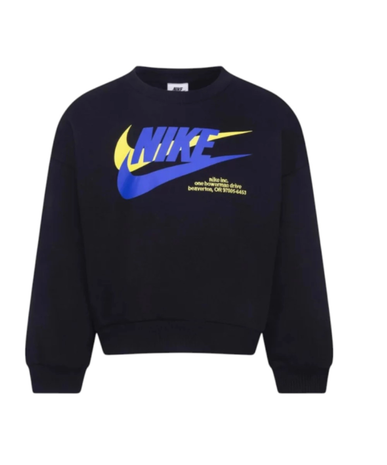 Nike - Παιδική Μπλούζα Club Hbr Icon Fleece Crew 86K434-023 Μαύρο