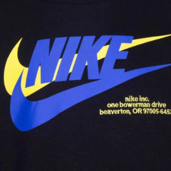 Nike - Παιδική Μπλούζα Club Hbr Icon Fleece Crew 86K434-023 Μαύρο 86K434-023