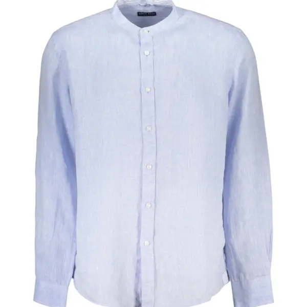 North Sails - Ανδρικό Μακρυμάνικο Πουκάμισο Mandarin Collar 664438-000-0757 Γαλάζιο 664438-000-0757