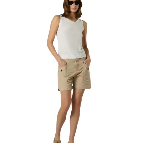 North Sails - Γυναικεία Αμάνικη Μπλούζα Slub Jersey Tank Top 093631-000-0105 Λευκό 093631-000-0105