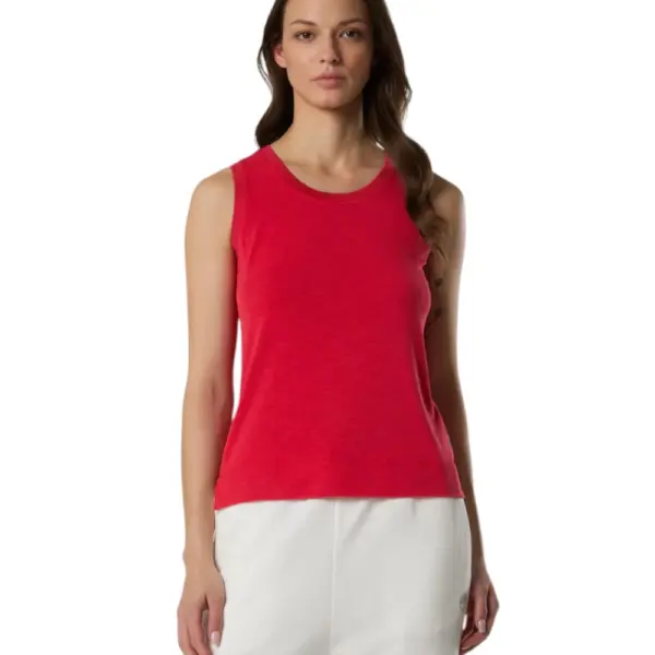 North Sails - Γυναικεία Αμάνικη Μπλούζα Slub Jersey Tank Top 093631-000-0231 Φούξια 093631-000-0231