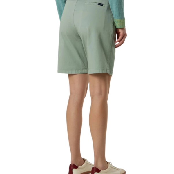 North Sails - Γυναικεία Βερμούδα High-waisted chino 074792-000-0428 Πράσινο Ανοιχτό 074792-000-0428