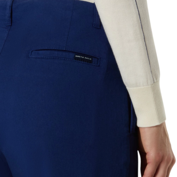 North Sails - Γυναικεία Βερμούδα High-waisted chino 074792-000-0805 Μπλε Σκούρο 074792-000-0805