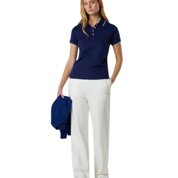 North Sails- Γυναικεία Κοντομάνικη Μπλούζα Polo Modal jersey 092308-000-0805 Μπλε 092308-000-0805