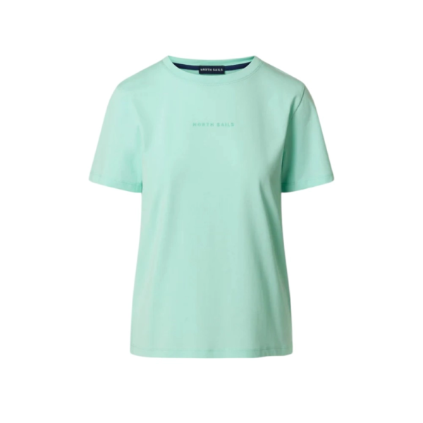 North Sails- Γυναικεία Κοντομάνικη Μπλούζα T-Shirt tonal logo 093524-000-0466 Πράσινο Ανοιχτό