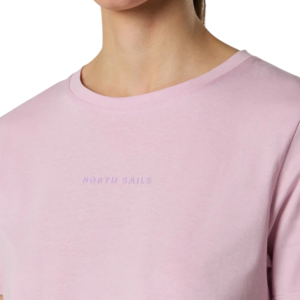 North Sails- Γυναικεία Κοντομάνικη Μπλούζα T-Shirt tonal logo 093524-000-0570 Ροζ 093524-000-0570