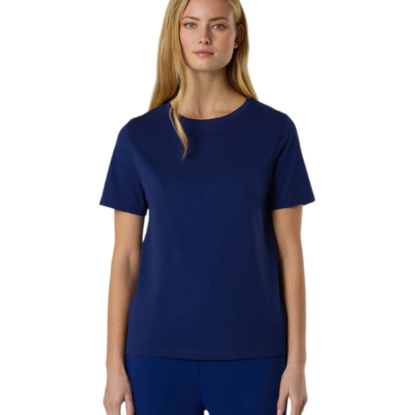 North Sails- Γυναικεία Κοντομάνικη Μπλούζα T-Shirt tonal logo 093524-000-0805 Μπλε 093524-000-0805