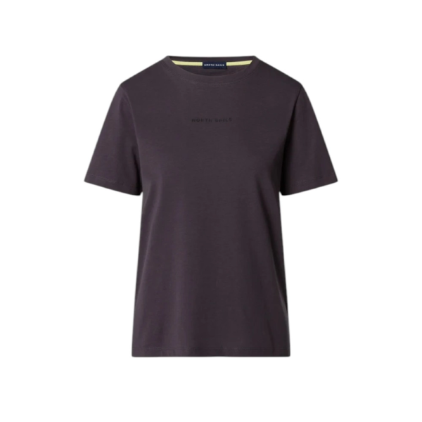 North Sails- Γυναικεία Κοντομάνικη Μπλούζα T-Shirt tonal logo 093524-000-0959 Γκρι Σκούρο