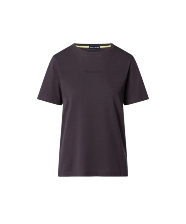 North Sails- Γυναικεία Κοντομάνικη Μπλούζα T-Shirt tonal logo 093524-000-0959 Γκρι Σκούρο