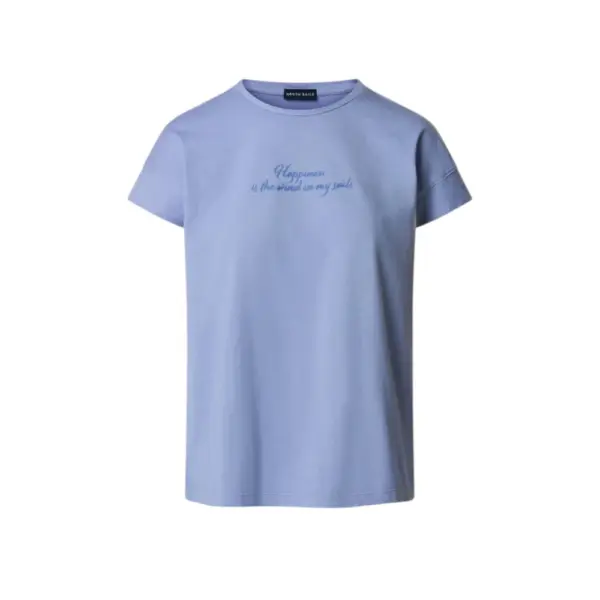 North Sails - Γυναικεία Κοντομάνικη Μπλούζα slogan Print 093567-000-0855 Μωβ 093567-000-0855