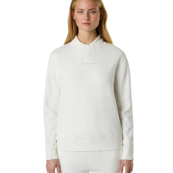 North Sails- Γυναικεία Μπλούζα Πουλόβερ French Terry 091240-000-0105 Λευκό 091240-000-0105