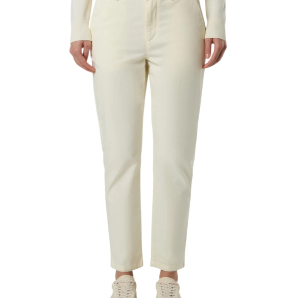 North Sails - Γυναικείο Παντελόνι Stretch Gabardine Chino 074791-000-0105 Λευκό 074791-000-0105