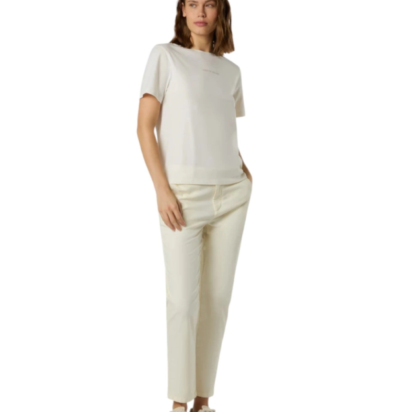 North Sails - Γυναικείο Παντελόνι Stretch Gabardine Chino 074791-000-0105 Λευκό 074791-000-0105
